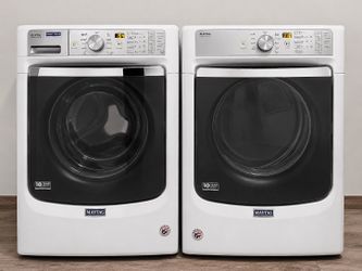 Maytag Premium Front Load Washer & Gas Dryer Set - Commercial Line w/Warranty