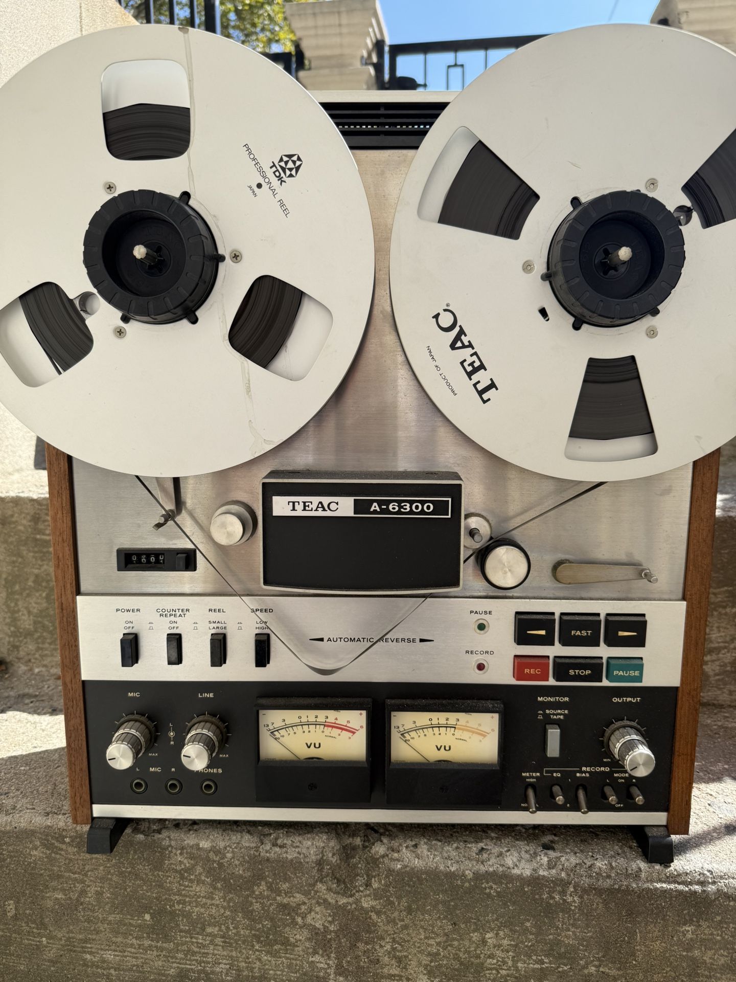 Teac A-6300 Auto Reverse Reel to Reel Tape Deck Recorder