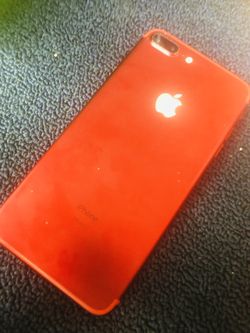 Iphone 7 plus red color ready to use 128g