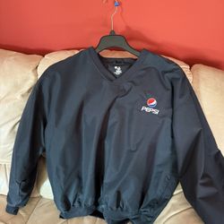 EUC Pepsi Golf Pullover Windbreaker Mens L  