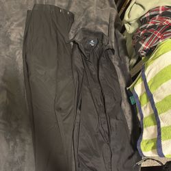 Suit Pants With A Black Button Down Shirt 