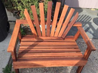 All redwood Loveseat