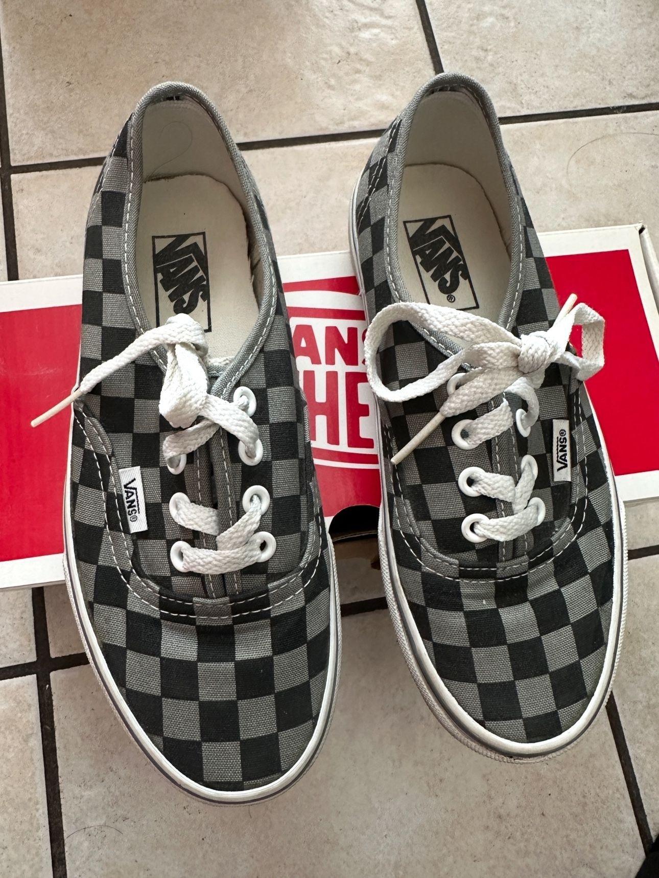 Vans Checkered Sneakers Size 6