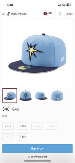 Mens New Era MLB Diamond Era 59Fifty Fitted - Tampa Bay Rays for