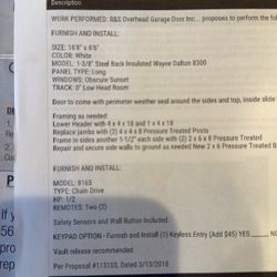 Garage Door And Opener 