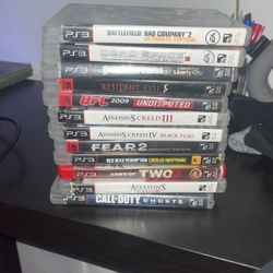 12 Ps3 games 