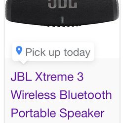 Jbl Extreme 3 Bluetooth Speaker Black NIB