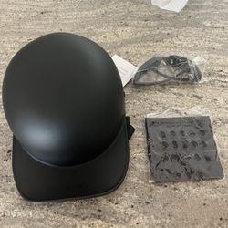 Yesmotor Baseball Style Cap Motorcycle Helmet., Adult Medium 