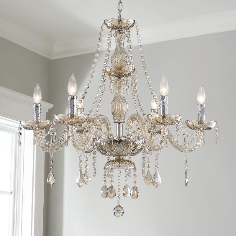 Demeshia 6 - Light Crystal Dimmable Classic / Traditional Chandelier