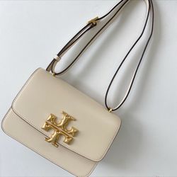 New Tory Burch Women’s Bag Cream Crossbody Bag