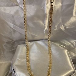 Rizzo Mens Marine Link 28in 10k gold Chain