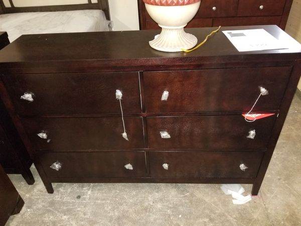 Dark Cherry Wood Dresser