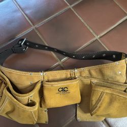 CLC Custom Leather Craft Heavy Duty Tan Suede Tool Belt 527X USA Made