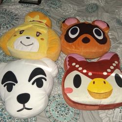 Animal Crossing  Plush Pillows  Set Of 4 