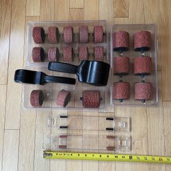 Stampin Up  Around Wheel Rubber Stamp. 1” & 2” No Inks. & Around Wheel Guide - 2 Snap Together 12” Ruler