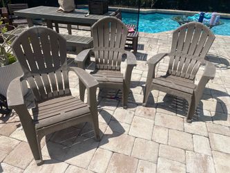 3 Patio Chairs