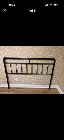Queen black headboard