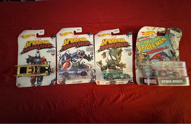 Hot Wheels Marvel Cars Lot of 4