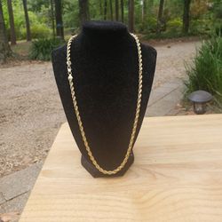 14k Rope Chain 30in 4mm