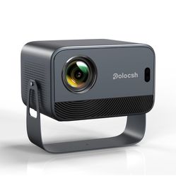 Polocsh 4K Projector with WiFi and Bluetooth, 600 ANSI & Auto Keystone Portable Projector, Native 10