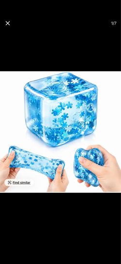 Needohs nice cubes squishies stress toys Blue Snowflakes