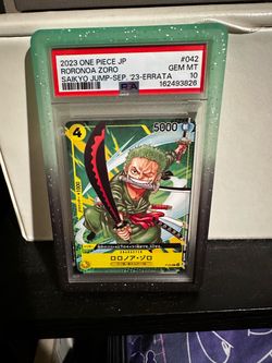 One Piece Roronoa Zoro PSA 10 JP