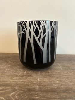 Cyan Design 6” 06001 Small Obsidian Forest Vase - Black Tablewear Casual Dine