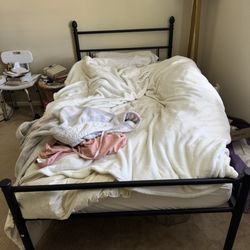 Twin Metal Bed frame - black