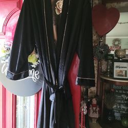 Black Velvet Robe