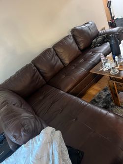 Leather couch