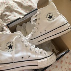 White Convers Shoes 