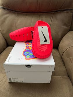 NIKE MINDS 001 *SOLAR RED CHROME HYPER-CRIMSON* $180 SIZE AVAILABLE 12. PROOF OF PURCHASE AVAILABLE