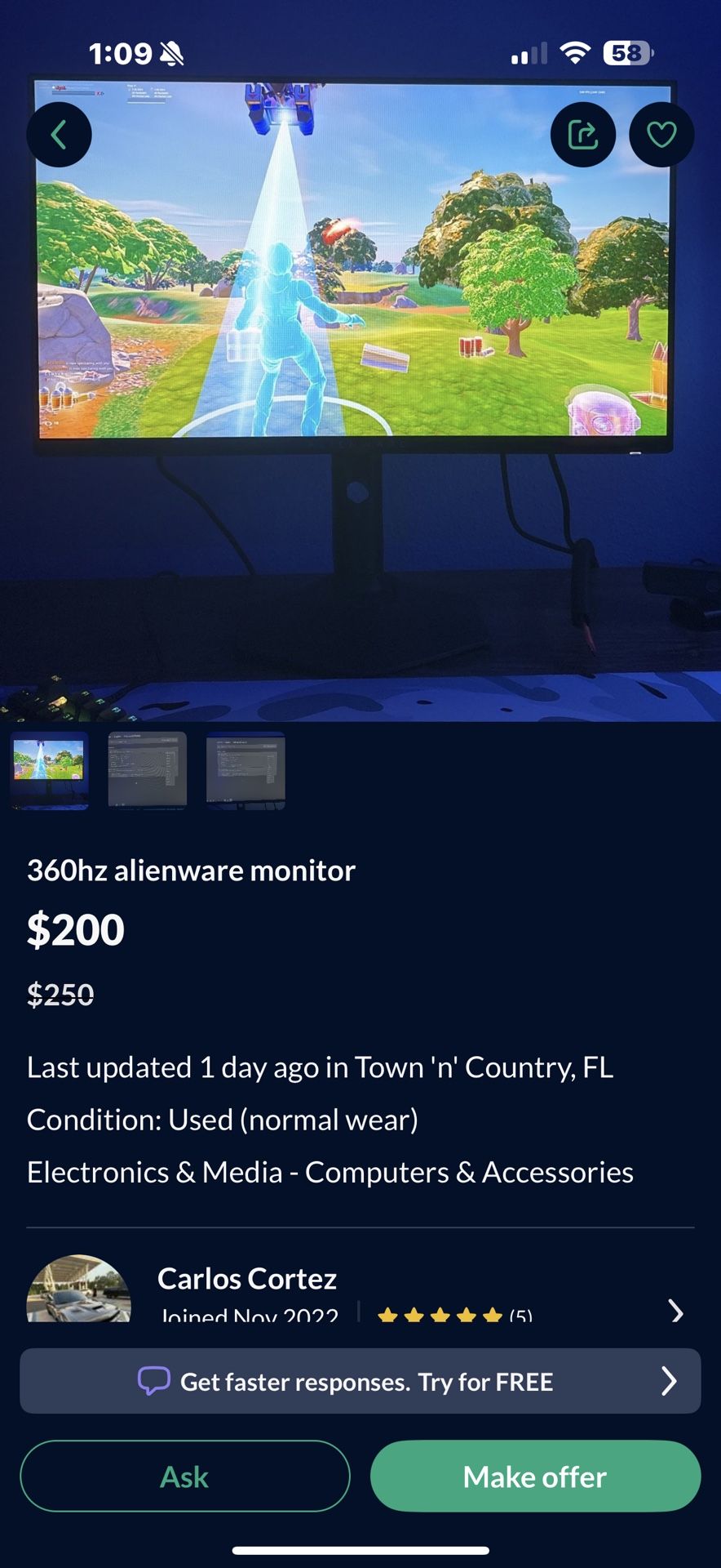 360 hz alienware monitor