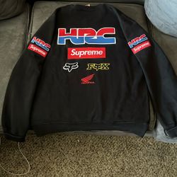Authentic Supreme HRC FOX Racing Crewneck Sweater (M) 