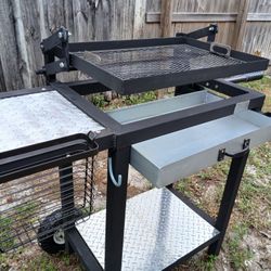Custom Build Adjustable Charcoal BBQ Grill 24x17 Heavy Duty 