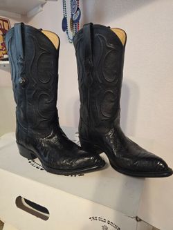 Los Altos Ostrich Boots, Size 8 1/2 D