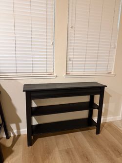 Black wooden Entry way table!