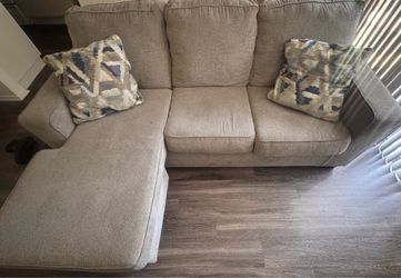 Grey Couch with pillows