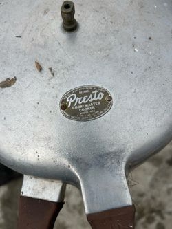 Vintage pressure cooker presto