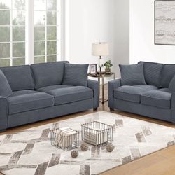 Corduroy Sofa Set 