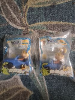 Burger King - 1998 - Nickelodeon Rugrats Angelica Blue Car - Cake Topper Toy