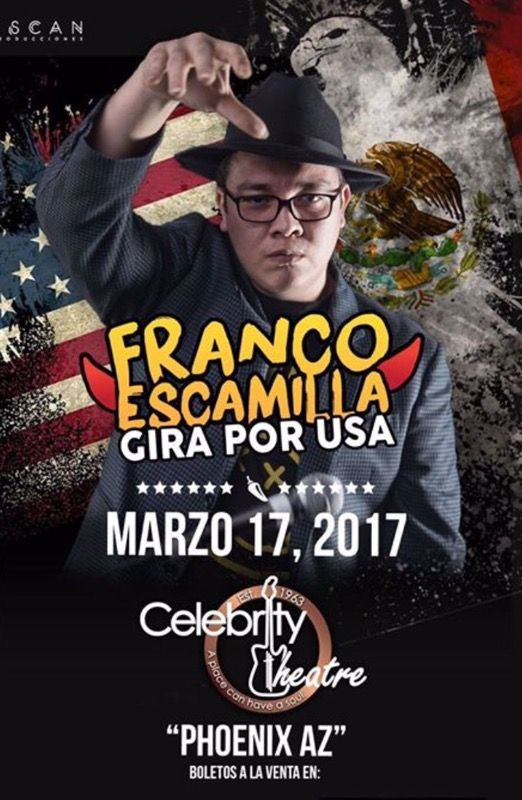 comediante Franco Escamilla 2 boleto $220