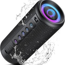 dotn Portable Bluetooth Speaker, 2026 Bluetooth 5.4 Wireless Speaker with 20W HD Loud Stereo Sound, 20H Playtime, LED Lights, IP7, TWS Pairing, Built-
