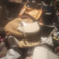 Lot of 6 NWT/Like New Fall Women's Handbags/Purses Coach, Kate Spade..