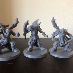 3D Printed DND Frost giants