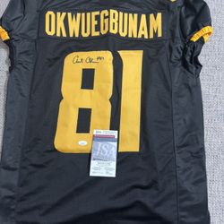 albert okwuegbunam Signed Autograph Custom Jersey - JSA Coa - Missouri Tigers