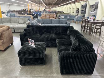 New black sofa