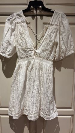 Urban Outfitters white short dress Size M Dress cotton +lining