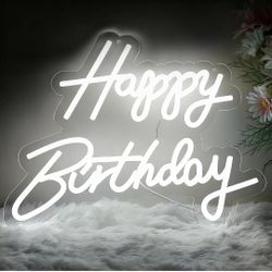 Light Up Happy Birthday Sign