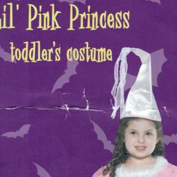 Kids Halloween Costume Toddler Princess Child Hat (and Elastic Sash Belt